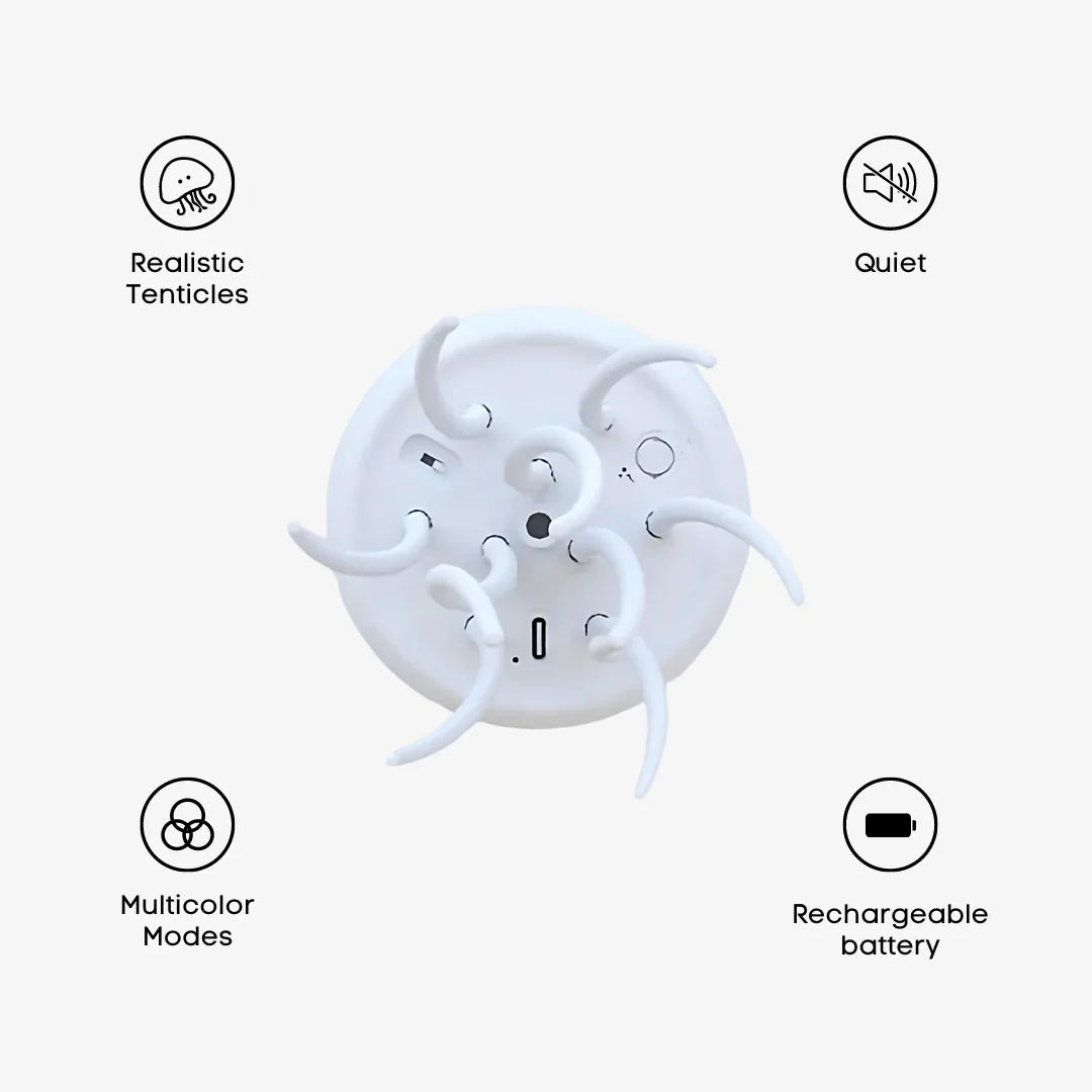 Smart Voice-Controlled Jellyfish Lamp - Premium LED Aquarium Light